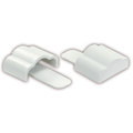 Jr Products JR Products 49615 Full Extrusion End Cap Set - 3/4" x 3/4" x 3/8" 49615